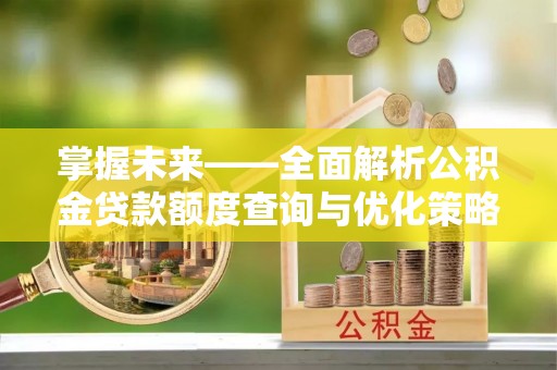 玉里掌握未来——全面解析公积金贷款额度查询与优化策略