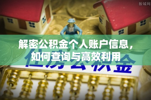 玉里解密公积金个人账户信息，如何查询与高效利用