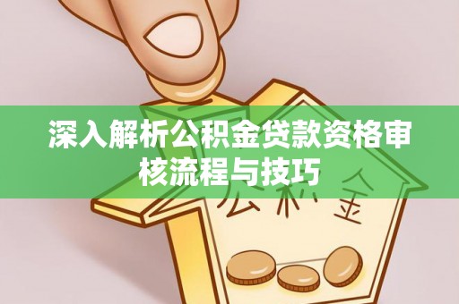玉里深入解析公积金贷款资格审核流程与技巧