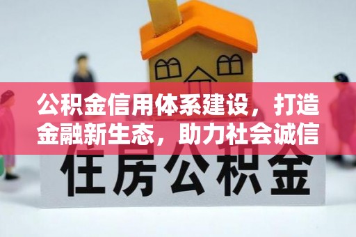 玉里公积金信用体系建设，打造金融新生态，助力社会诚信发展