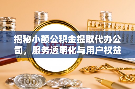 玉里揭秘小额公积金提取代办公司，服务透明化与用户权益保障