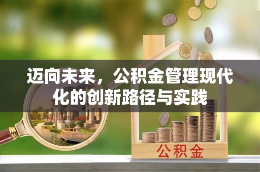玉里迈向未来，公积金管理现代化的创新路径与实践
