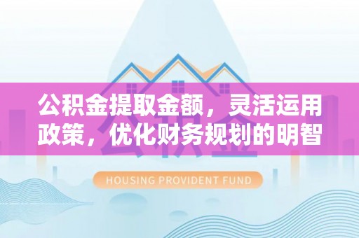 玉里公积金提取金额，灵活运用政策，优化财务规划的明智选择