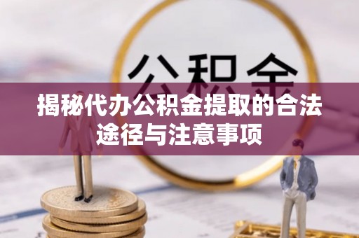 玉里揭秘代办公积金提取的合法途径与注意事项