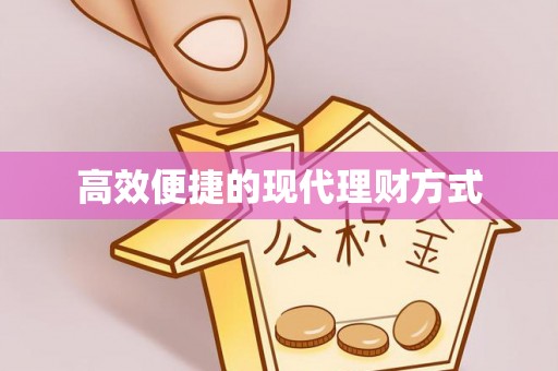 玉里高效便捷的现代理财方式
