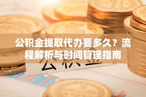 玉里公积金提取代办要多久？流程解析与时间管理指南