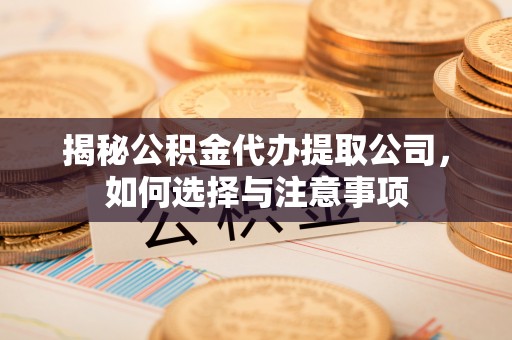 玉里揭秘公积金代办提取公司，如何选择与注意事项