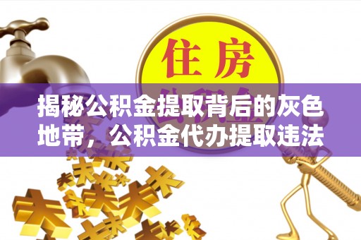 玉里揭秘公积金提取背后的灰色地带，公积金代办提取违法不？