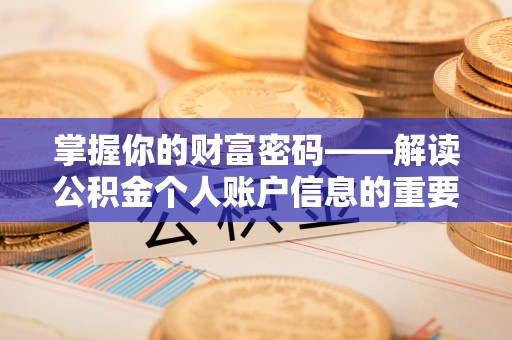 玉里掌握你的财富密码——解读公积金个人账户信息的重要性