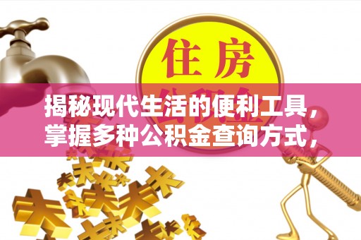 玉里揭秘现代生活的便利工具，掌握多种公积金查询方式，让财富管理更轻松