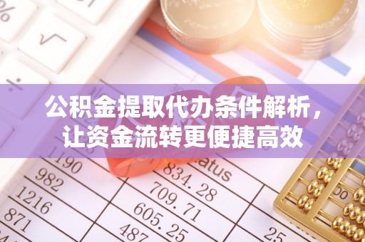 玉里公积金提取代办条件解析，让资金流转更便捷高效