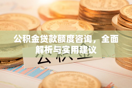 玉里公积金贷款额度咨询，全面解析与实用建议