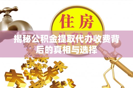 玉里揭秘公积金提取代办收费背后的真相与选择
