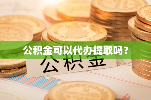 玉里公积金可以代办提取吗？