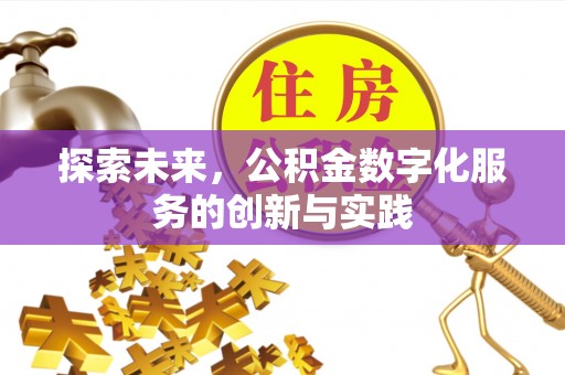 玉里探索未来，公积金数字化服务的创新与实践