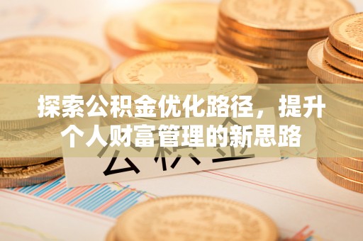 玉里探索公积金优化路径，提升个人财富管理的新思路