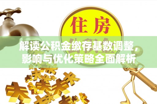 玉里解读公积金缴存基数调整，影响与优化策略全面解析